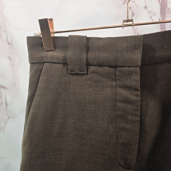 & Other Stories Pants Womens 6 Brown Chocolate High Rise Wide Leg Trouser Wool - Picture 2 of 11